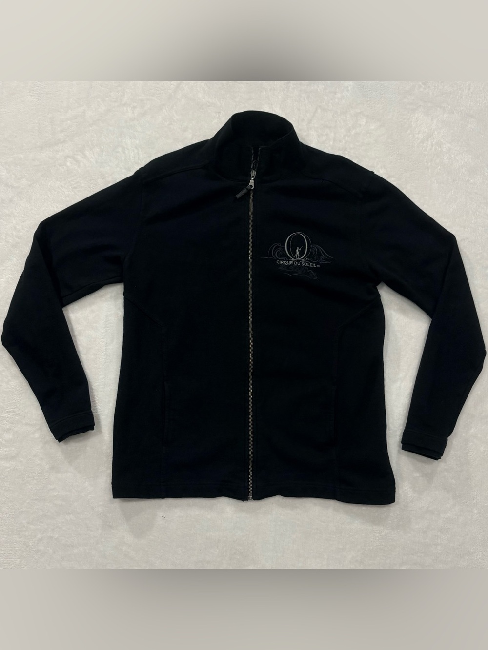 Cirque Du Soleil “O” Black Embroidered Full Zip Jacket Men’s Size S